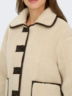 JDY Grey Sherpa Jacket