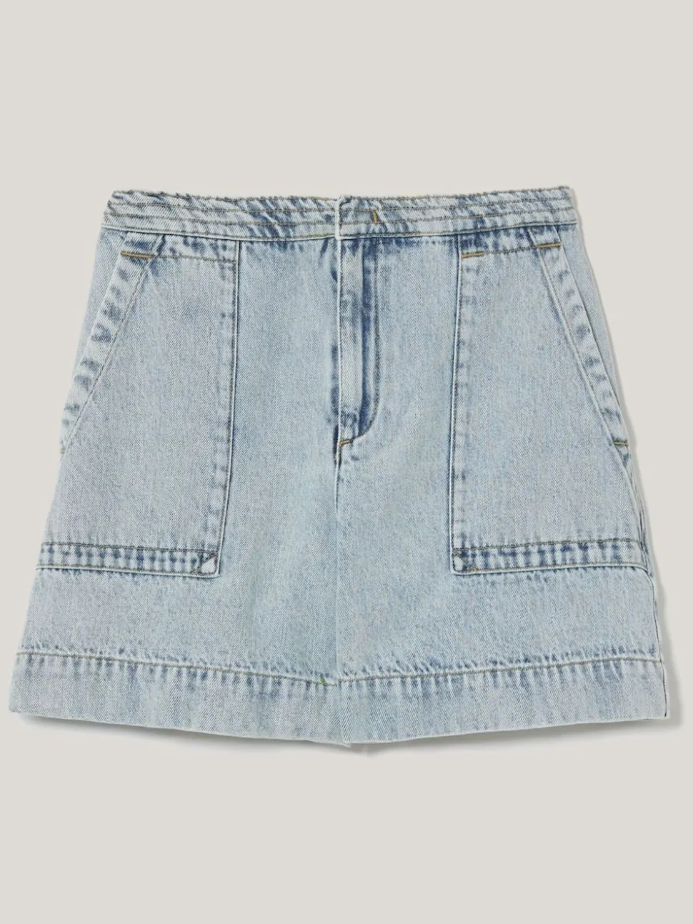 Jigsaw Blue Denim Patch Pocket Shorts