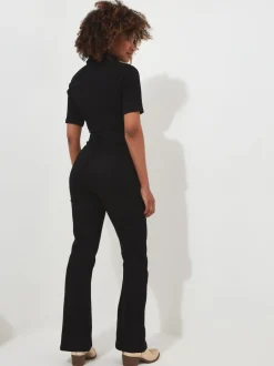 Joe Browns Black Roxie Denim Petite Jumpsuit