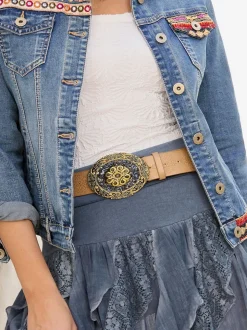 Joe Browns Brown Intricate Embossed Belt