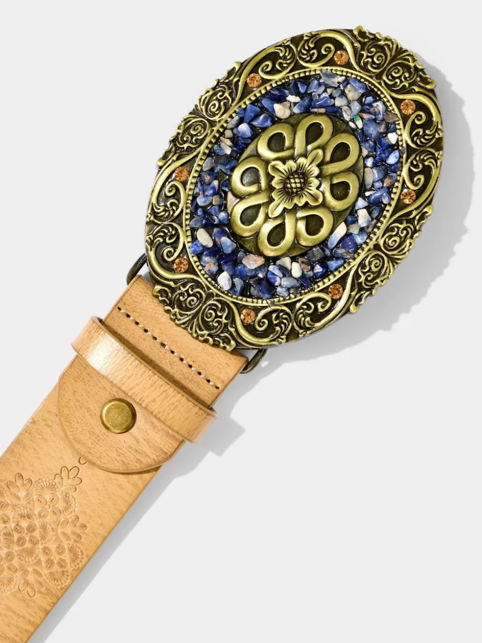 Joe Browns Brown Intricate Embossed Belt