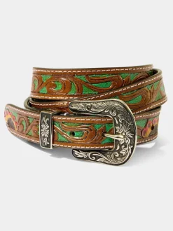 Joe Browns Brown Laser Detail Western Belt
