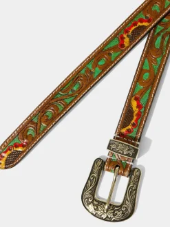 Joe Browns Brown Laser Detail Western Belt