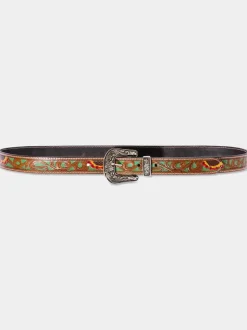 Joe Browns Brown Laser Detail Western Belt