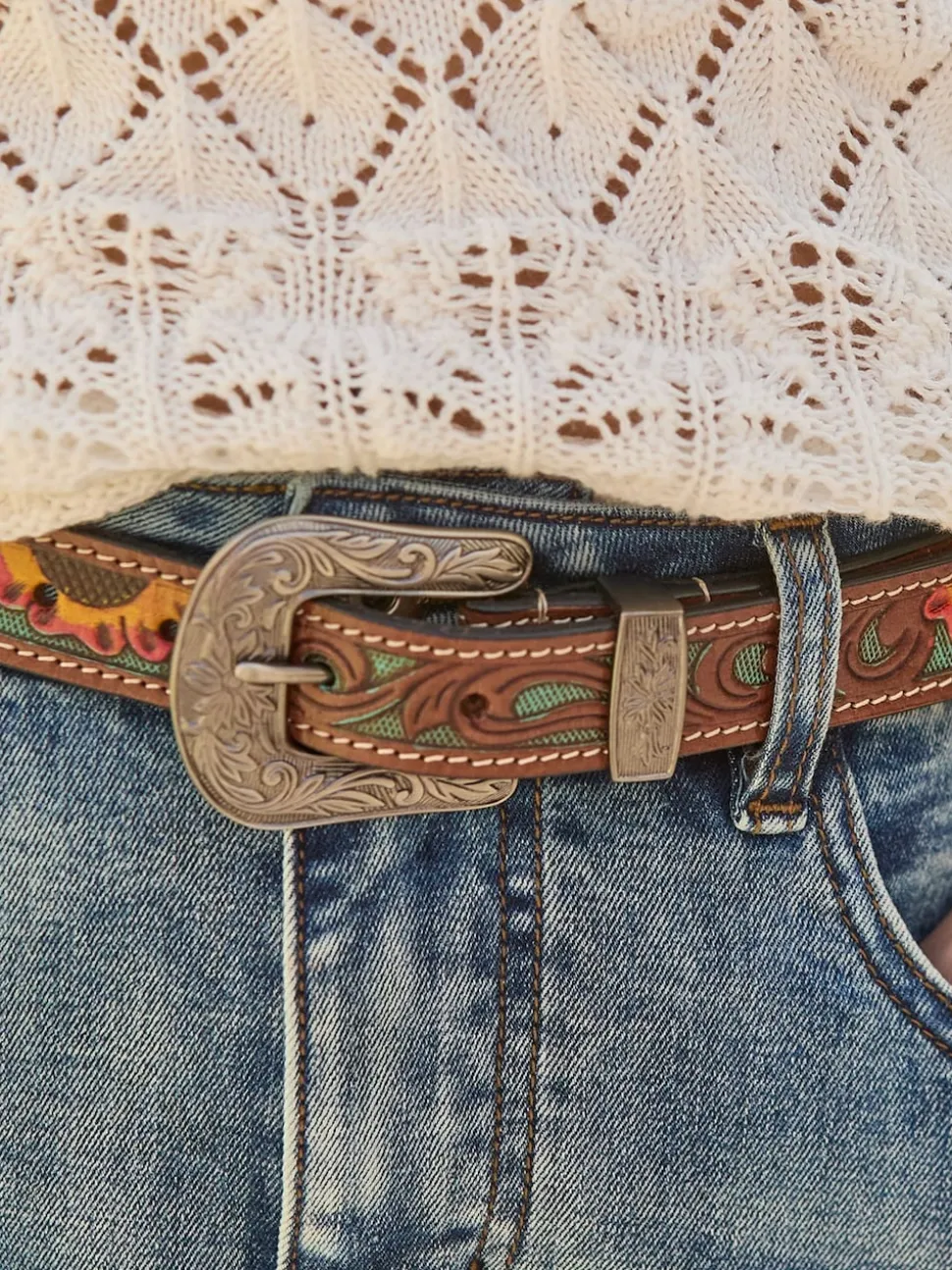 Joe Browns Brown Laser Detail Western Belt