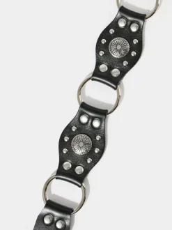 Joe Browns Brown Studded Leather Belt