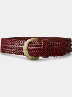 Joe Browns Brown Woven Leather Waist Belt