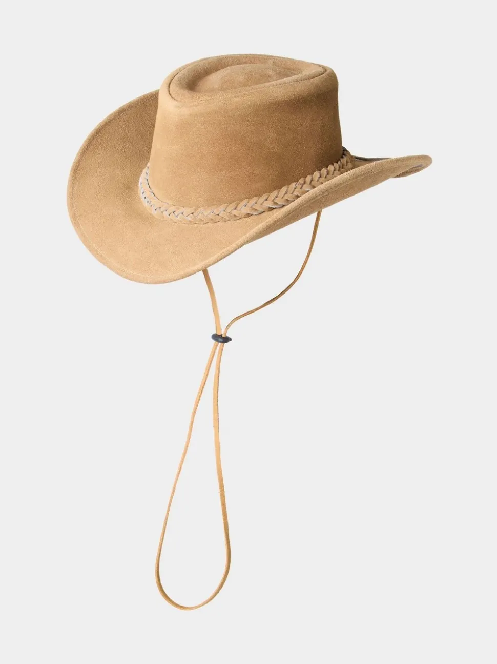 Joe Browns Natural Leather Boho Hat with Plaited Brim Accent