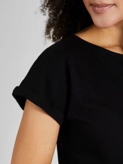 JoJo Maman Bébé Black Boyfriend Maternity Cotton T-Shirt