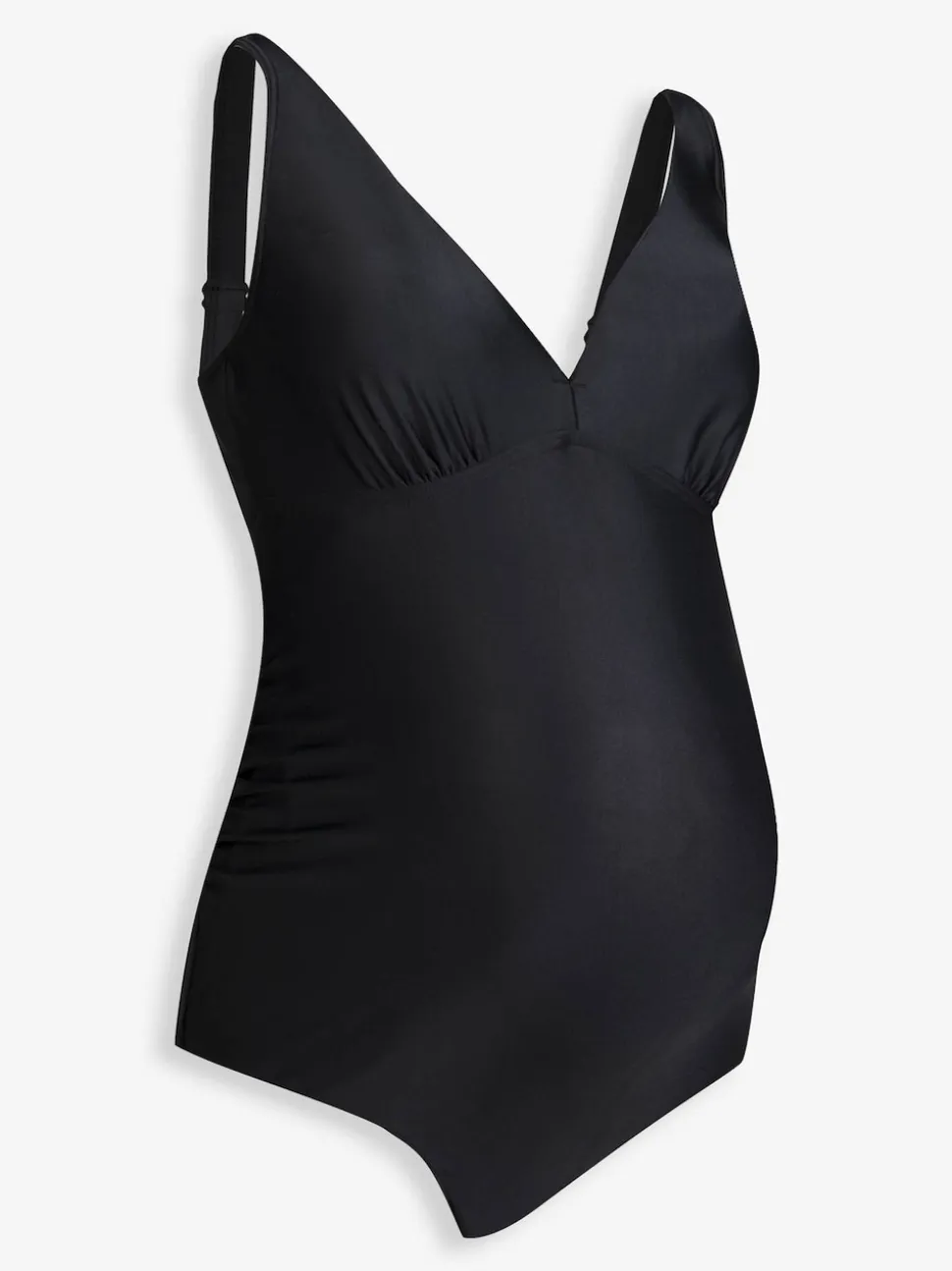 JoJo Maman Bébé Black Chrome Sleeveless V Neck Maternity Swimsuit