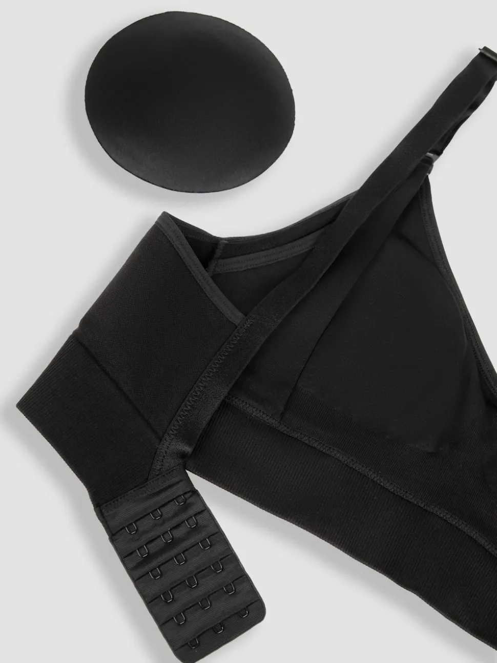 JoJo Maman Bébé Black Emma Jane Padded Seamless Maternity & Nursing Bra