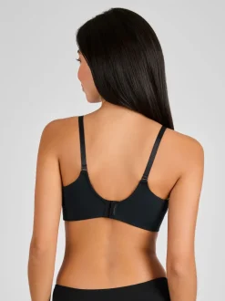 JoJo Maman Bébé Black Microfibre Moulded Maternity & Nursing Bra