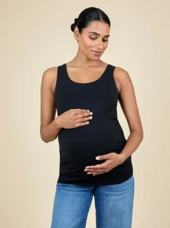 JoJo Maman Bébé Black 2-Pack Maternity Vests