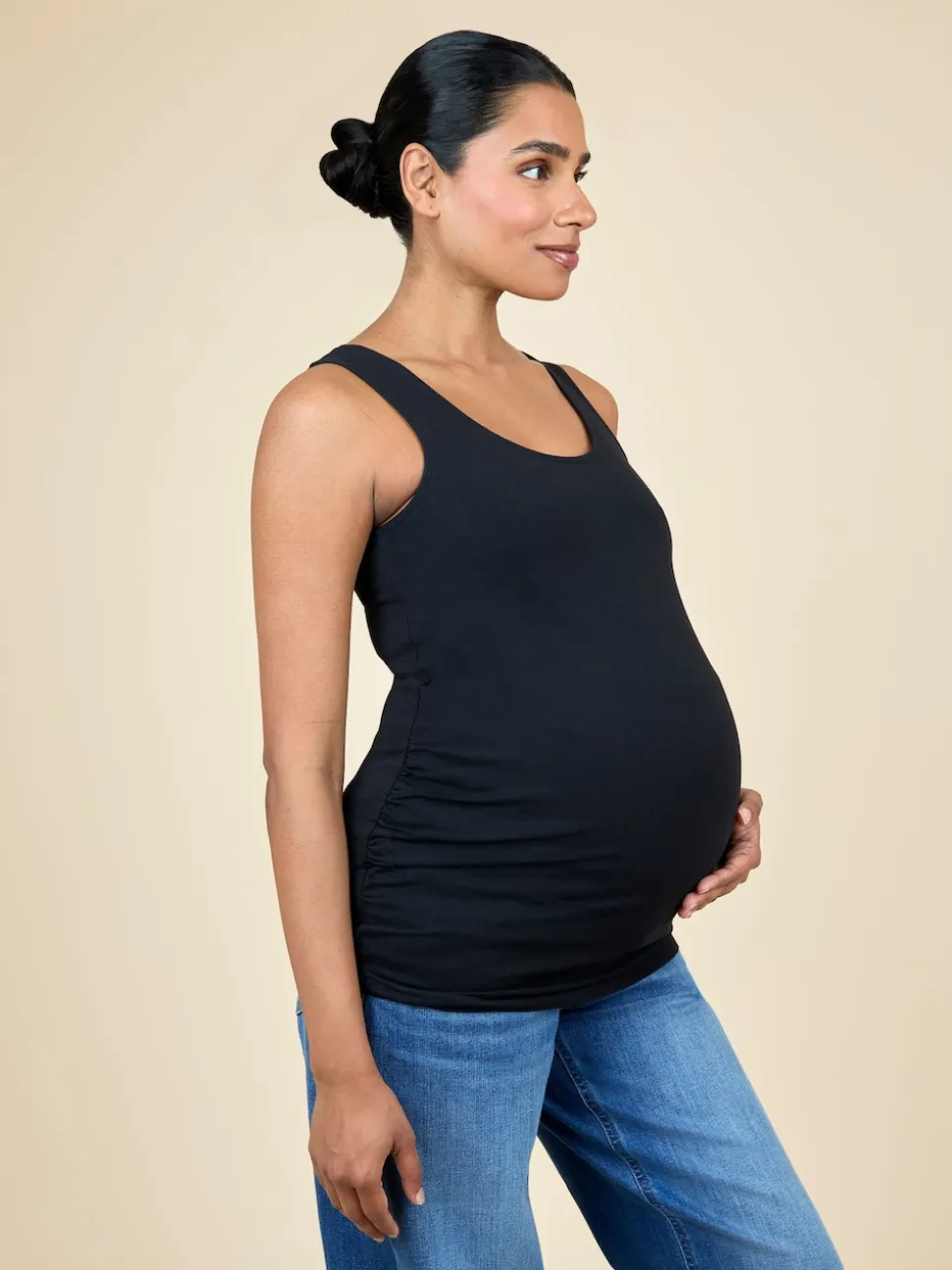 JoJo Maman Bébé Black 2-Pack Maternity Vests