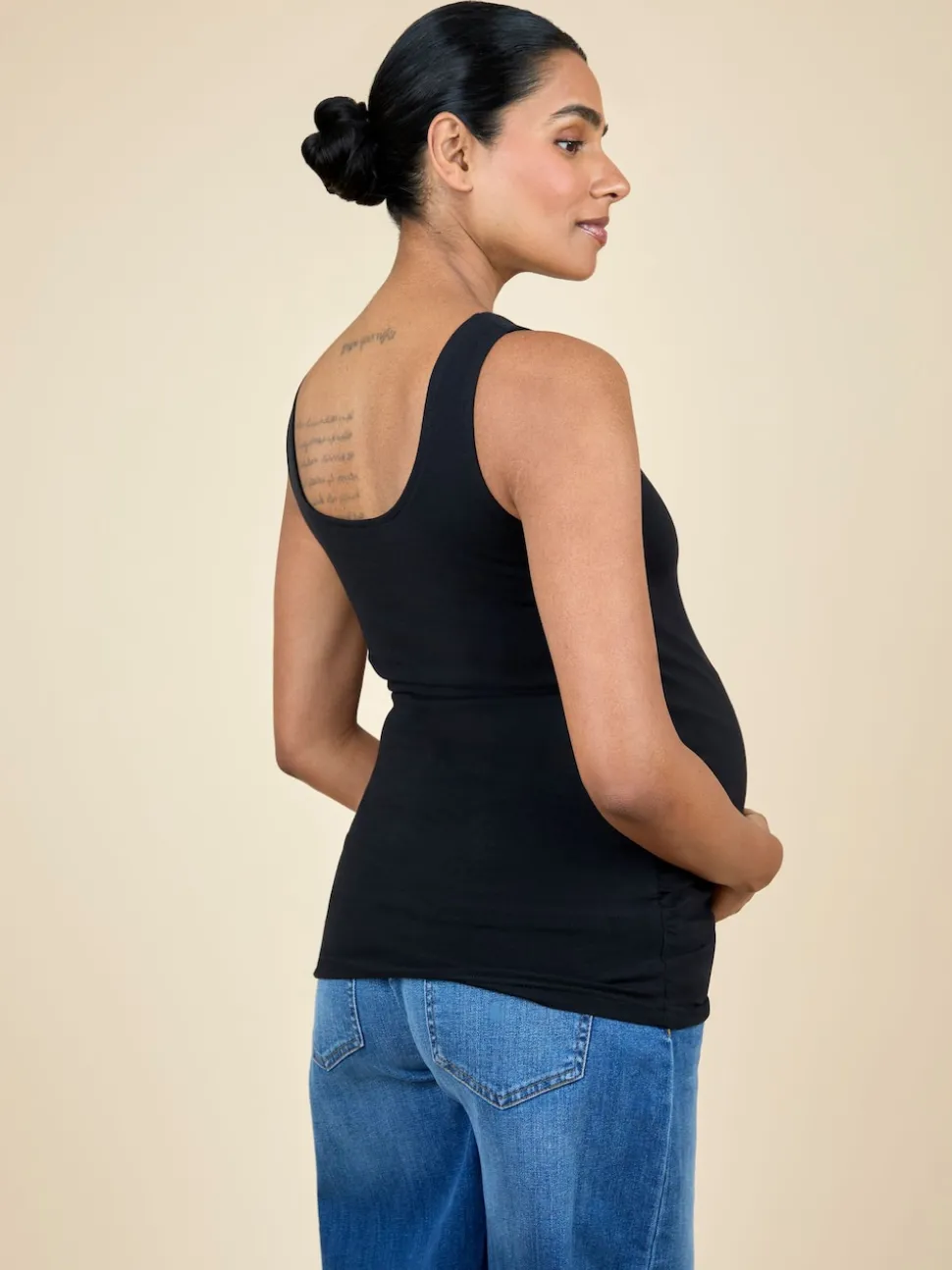 JoJo Maman Bébé Black 2-Pack Maternity Vests