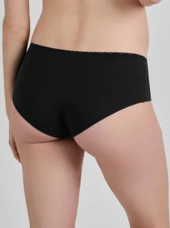 JoJo Maman Bébé Black 3-Pack Lace Trim Maternity Shorts