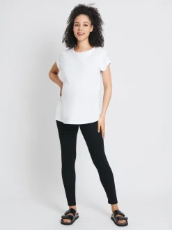 JoJo Maman Bébé Black 2-Pack Maternity Everyday Leggings
