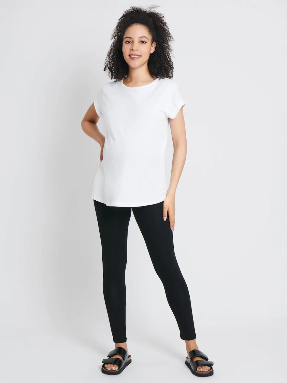 JoJo Maman Bébé Black 2-Pack Maternity Everyday Leggings