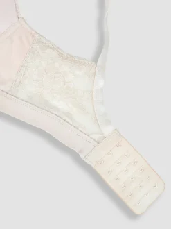 JoJo Maman Bébé Natural Nude Emma-Jane Lace Trim Nursing T-Shirt Bra