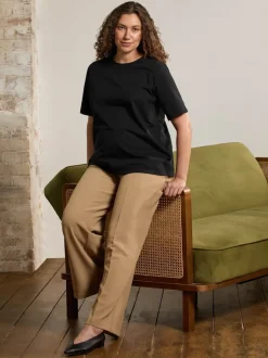 JoJo Maman Bébé Natural Wide Leg Maternity Trousers
