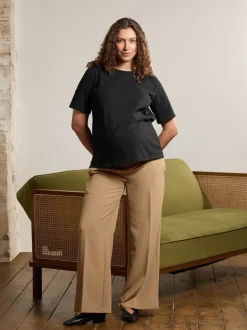 JoJo Maman Bébé Natural Wide Leg Maternity Trousers