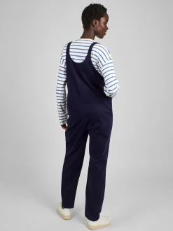 JoJo Maman Bébé Navy Blue Cord Maternity Dungarees