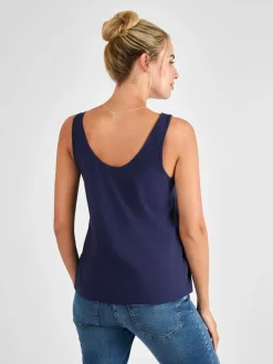 JoJo Maman Bébé Navy Thick Strap Maternity Vest