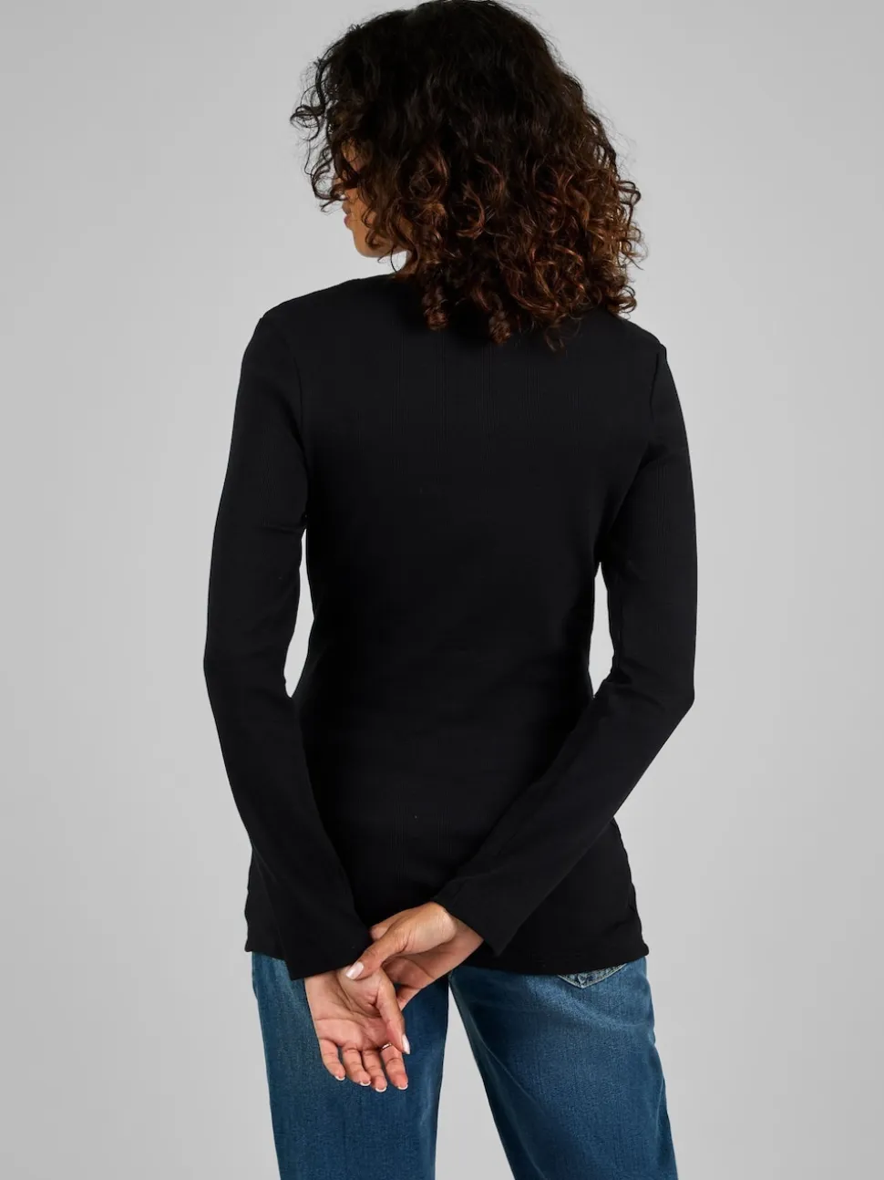 JoJo Maman Bébé Oatmeal Cream & Black 2-Pack Ribbed Maternity & Nursing Top