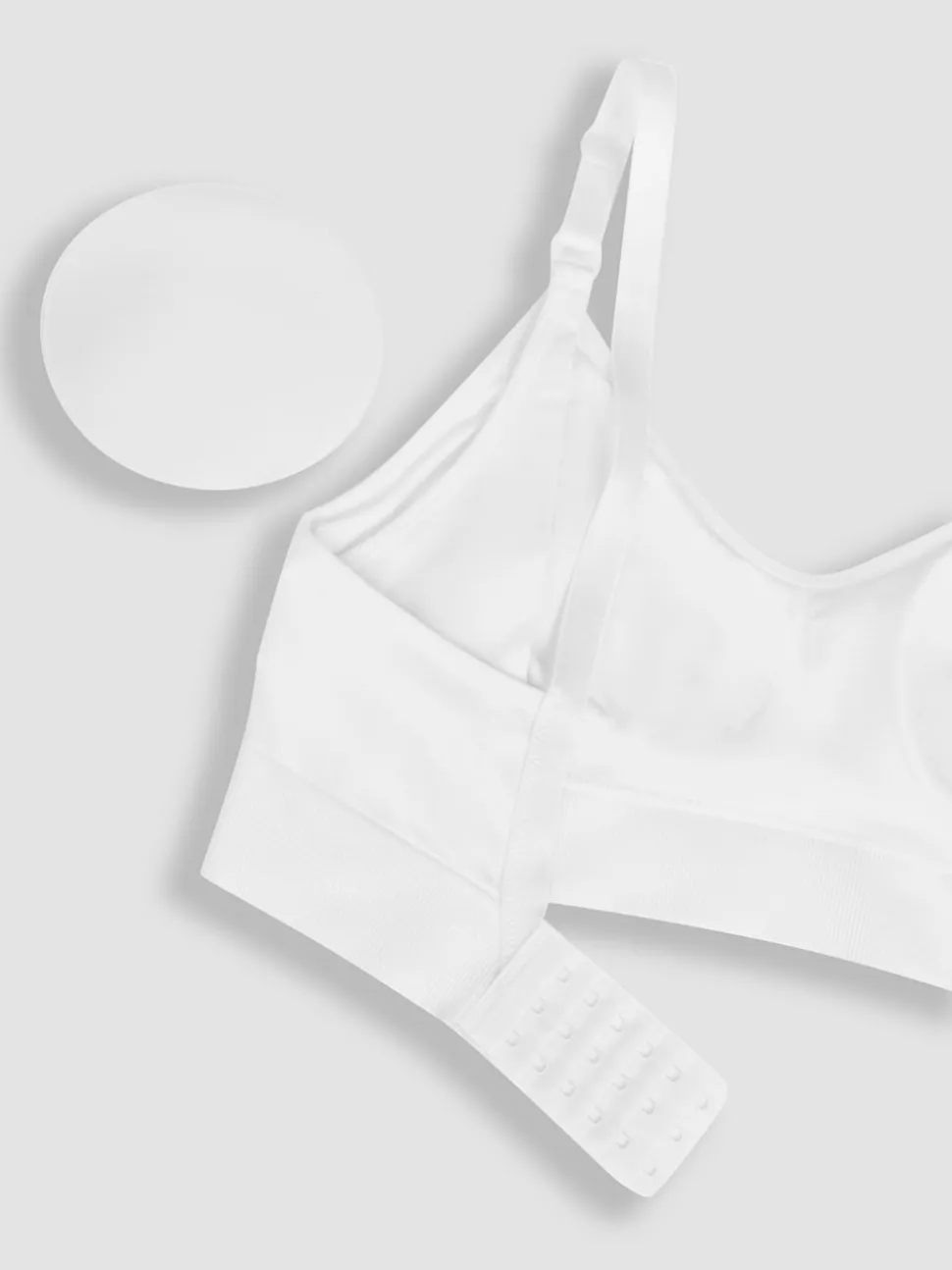 JoJo Maman Bébé White Emma Jane Padded Seamless Maternity & Nursing Bra