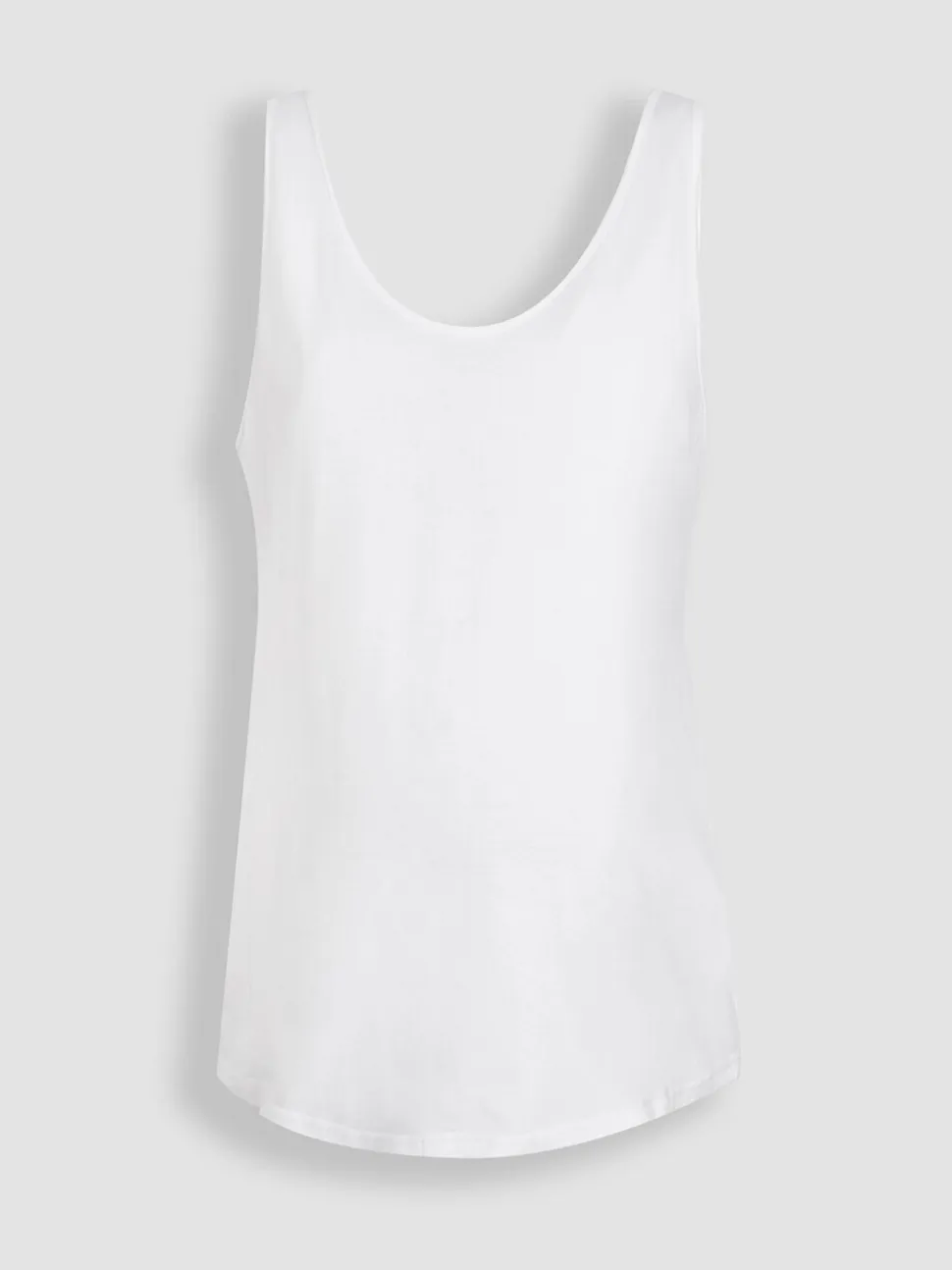 JoJo Maman Bébé White Maternity Thick Strap 100% Cotton Vest