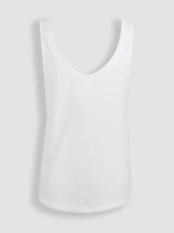 JoJo Maman Bébé White Maternity Thick Strap 100% Cotton Vest