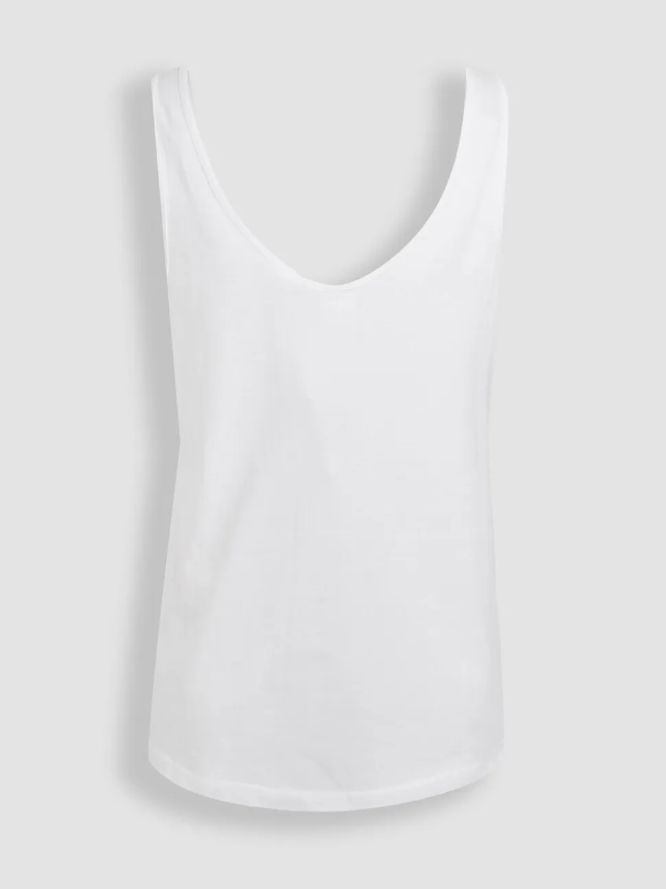 JoJo Maman Bébé White Maternity Thick Strap 100% Cotton Vest
