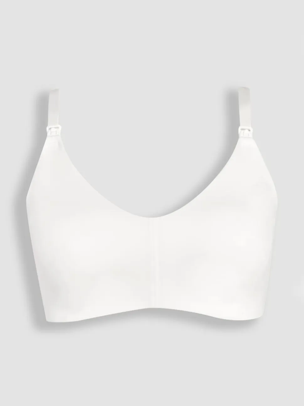 JoJo Maman Bébé White Microfibre Moulded Maternity & Nursing Bra