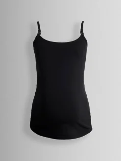 JoJo Maman Bébé White 2-Pack Maternity & Nursing Vest Tops