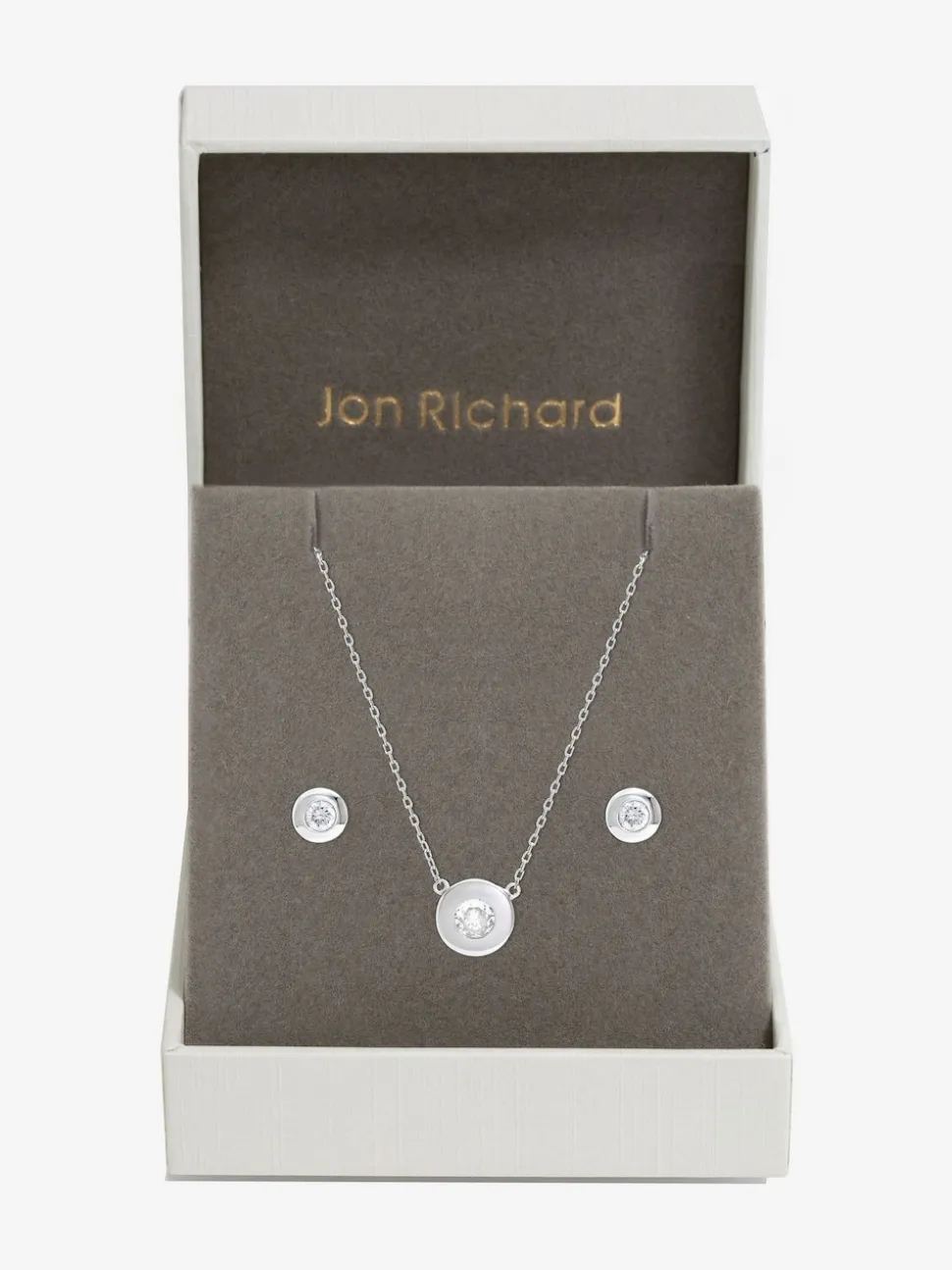 Jon Richard Silver Crystal Besel Gift Box