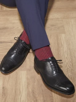 Jones Bootmaker Black Maynard Leather Oxford Brogues