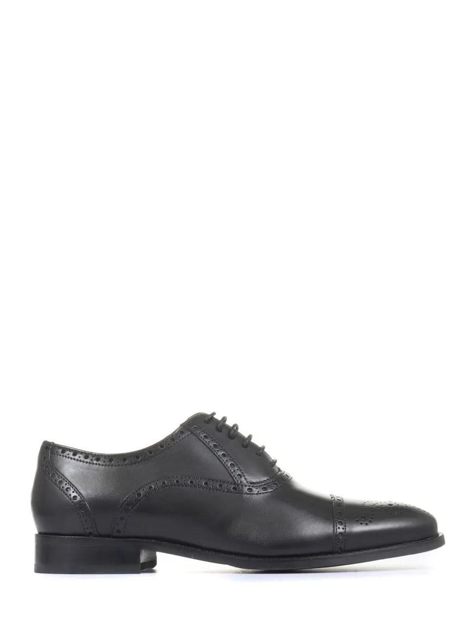 Jones Bootmaker Black Maynard Leather Oxford Brogues