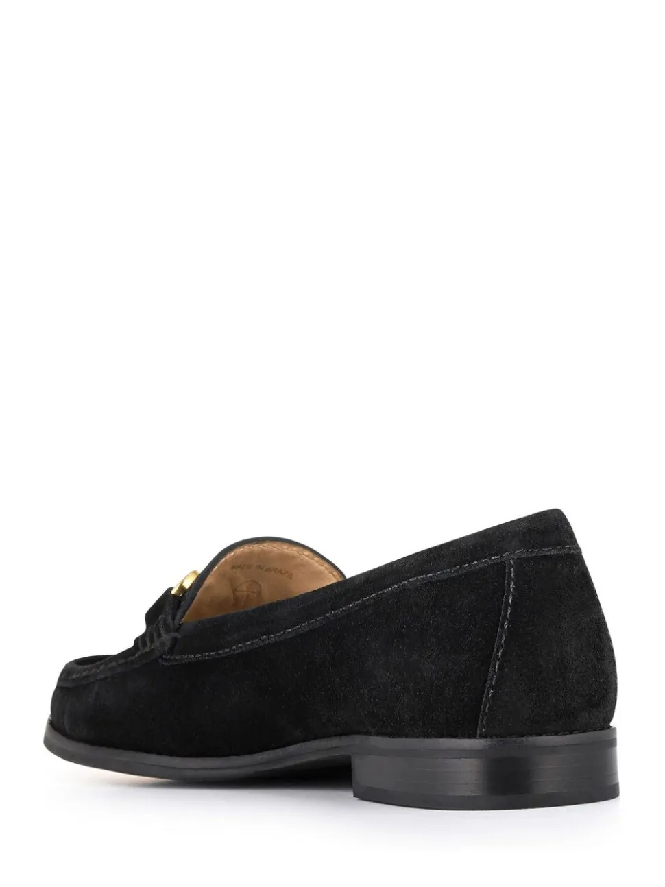 Jones Bootmaker Black Wide Fit Lex Suede Leather Loafers