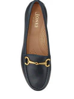 Jones Bootmaker Blue Lorella Wide-Fit Slip-On Shoes