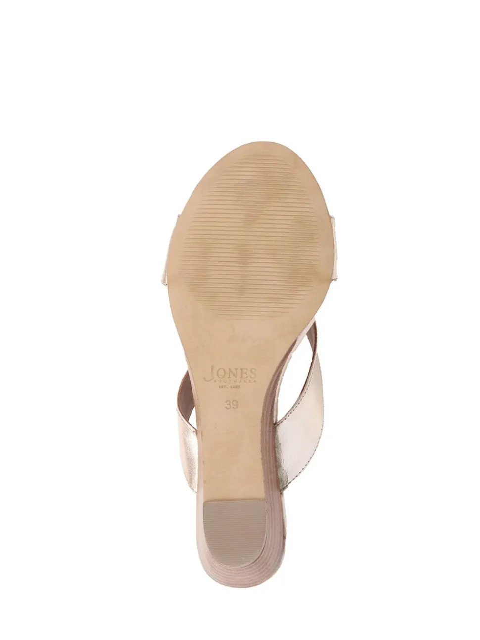 Jones Bootmaker Gold Klevina2 Leather Mules