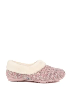 Jones Bootmaker Pink Faux-Fur-Lined Slippers