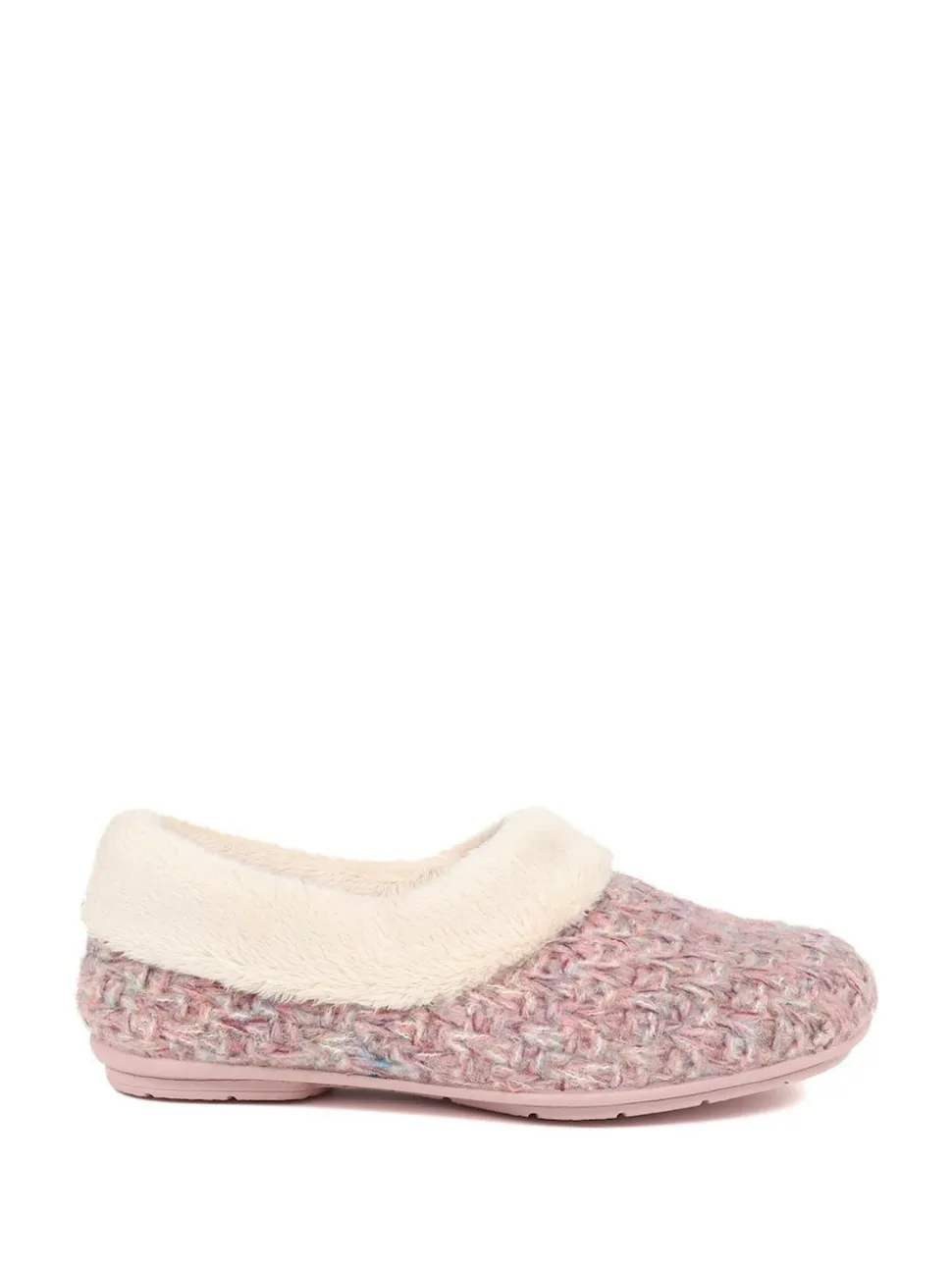 Jones Bootmaker Pink Faux-Fur-Lined Slippers