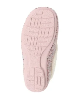 Jones Bootmaker Pink Faux-Fur-Lined Slippers