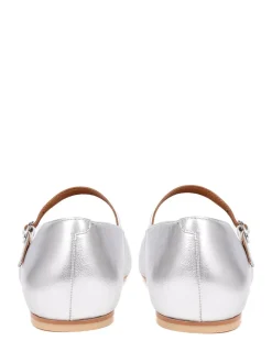 Jones Bootmaker Silver Sonnet Mary Janes Leather Shoes