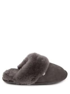 Just Sheepskin Dark Grey Ladies Duchess Slippers
