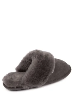 Just Sheepskin Dark Grey Ladies Duchess Slippers