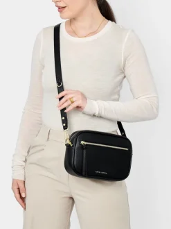 Katie Loxton Black Hallie Cross-Body Bag