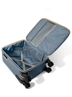 Katie Loxton Blue Oxford Cabin Suitcase