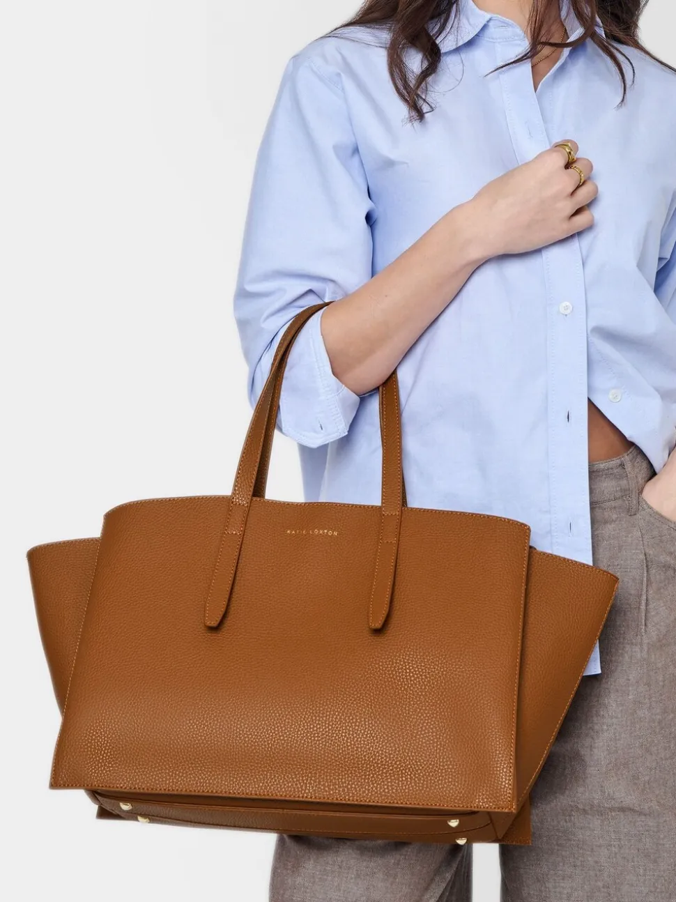 Katie Loxton Brown Large Tabi Tote Bag