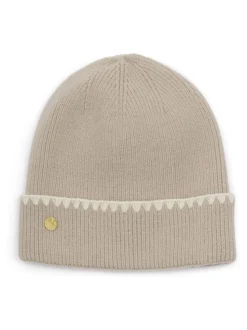 Katie Loxton Natural Whipstitch Knitted Hat